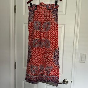 Orange &Purple Lounge Drawstring Pant Thin - Loose Hippy Pants - ANTHROPOLOGIE
